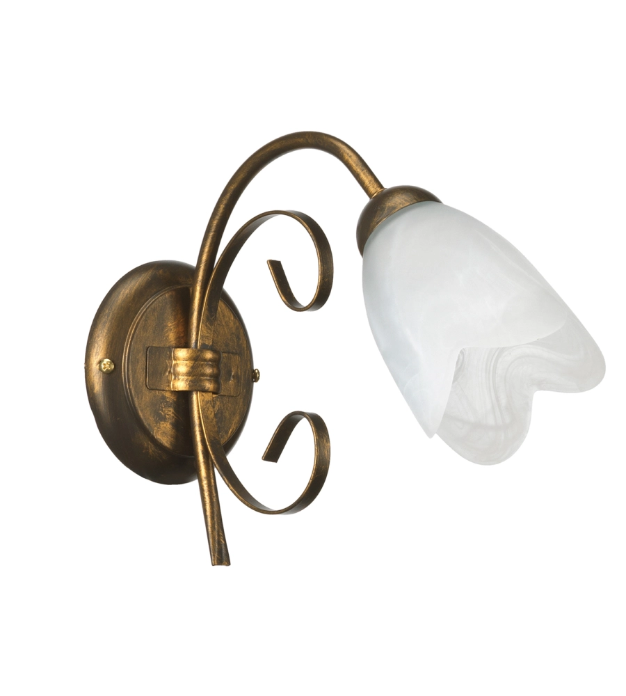 APPLIQUE 1 LUCE ONLI "ODINO" BRONZO E14